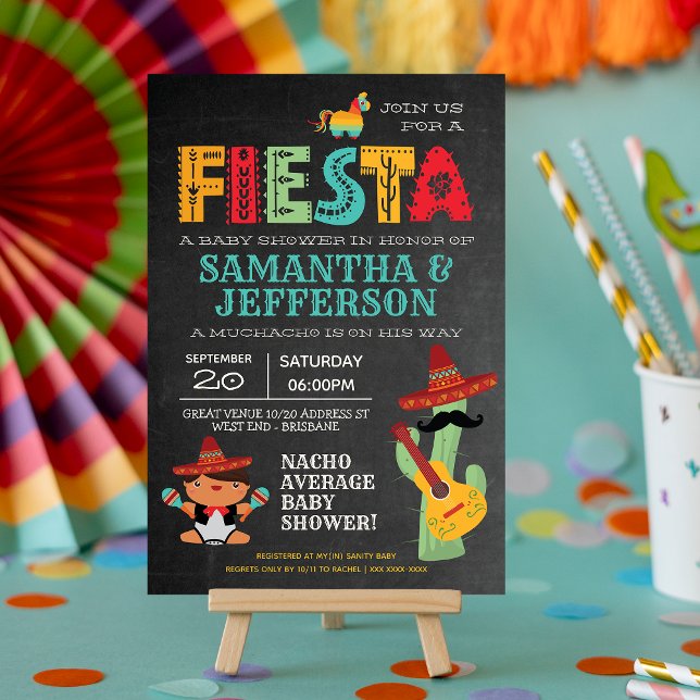 Invitation Petit bébé Mariachi Baby shower mexicain Invitatio (Créateur téléchargé)