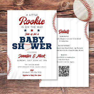 Invitation Petit Bébé Recrue de Baseball Tout En Un Baby Show