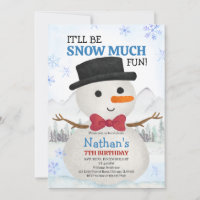 Petit Bonhomme de Neige Anniversaire