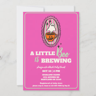 Invitation Petit Boo Brûle Baby shower Brunch