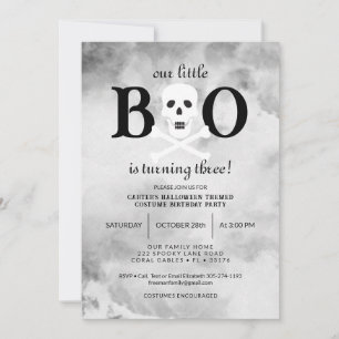 Invitation Petit Boo Enfants Moderne Halloween fête d'anniver