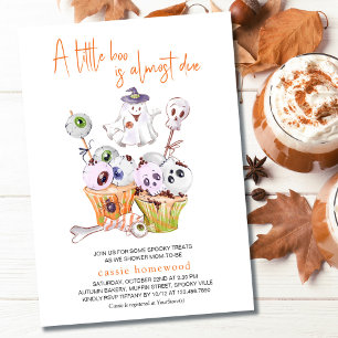 Invitation Petit Boo Halloween fête Baby shower alimentaire