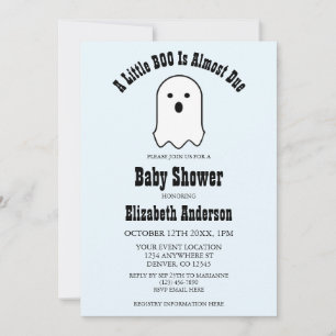 Invitation Petit BOO Sur Le Chemin Baby shower Fantôme Hallow
