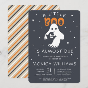 Invitation Petit Boom presque dû   Baby shower Halloween