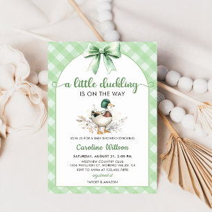 Invitation Petit Canard Sur Le Chemin Baby shower Canard