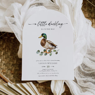 Invitation Petit Caneton Rustique En Route Canard Shower De B