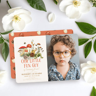 Invitation Petit Champignon Amusant Photo Vers Anniversaire
