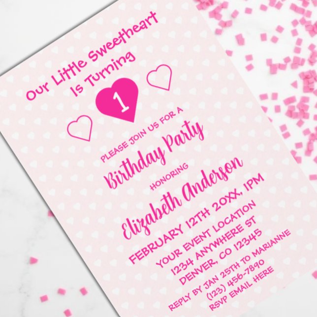 Invitation Petit chéri 1er anniversaire (Créateur téléchargé)