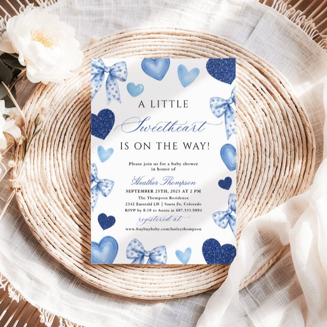 Invitation Petit Chéri Fête de la Saint-Valentin Baby Shower (Créateur téléchargé)