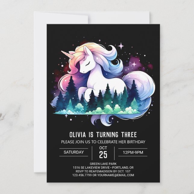 Invitation Petit Cheval adorable Anniversaire (Devant)
