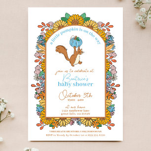 Invitation Petit Citrouille sur le Baby shower Way Boy