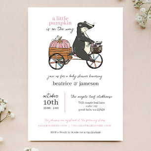 Invitation Petit Citrouille sur le chemin Couples Girl Baby s