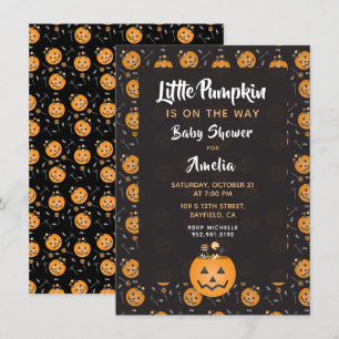Invitation Petit Citrouille Trick Ou Treat Baby shower