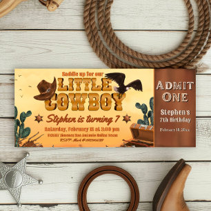 Invitation Petit Cowboy