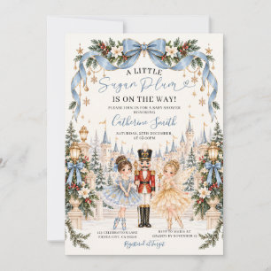 Invitation Petit Cracking de Noël pour Bébé Sugar Plum