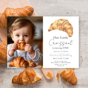 Invitation Petit Croissant 1er Anniversaire
