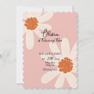 Invitation Petit Daisy Thème Fille Anniversaire