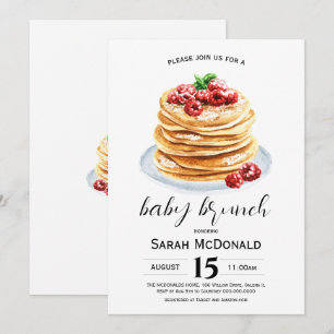 Invitation Petit déjeuner bébé crêpes