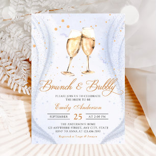 Invitation Petit déjeuner champenoire et fête prénuptiale pét