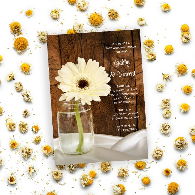 Invitation Petit déjeuner champêtre de mariage champêtre dans (Créateur téléchargé)