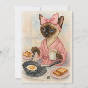 Invitation Petit-déjeuner cuisine chat délicieux !