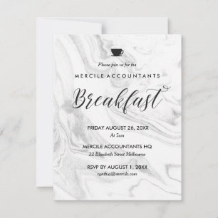 Invitation Petit déjeuner d'affaires de l'entreprise