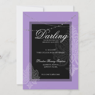 Invitation Petit déjeuner de douche nuptiale avec la mariée
