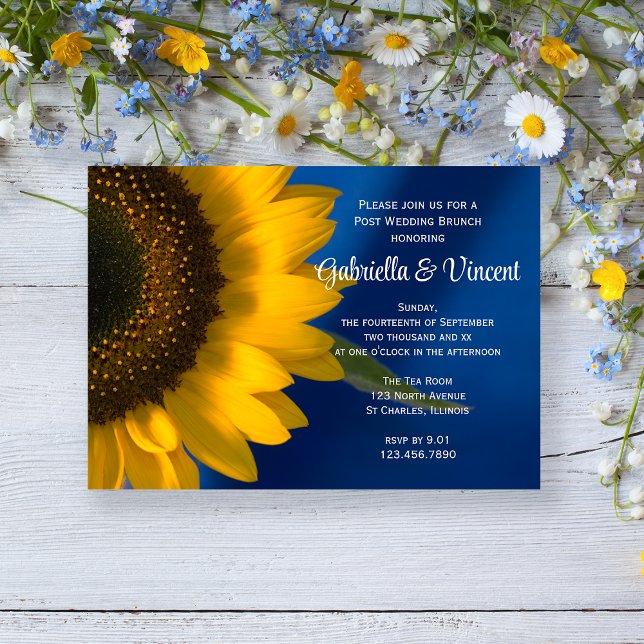 Invitation Petit déjeuner de mariage après la cérémonie avec  (Créateur téléchargé)