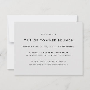 Invitation Petit déjeuner décontracté pour invités de provinc