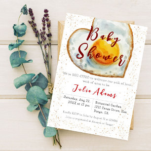 Invitation Petit-déjeuner Jolk of Love Baby shower à oeufs