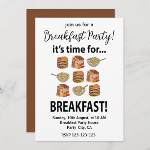 Invitation Petit Déjeuner Son Heure De Petit Déjeuner