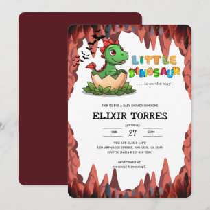 Invitation Petit dinosaure est en route