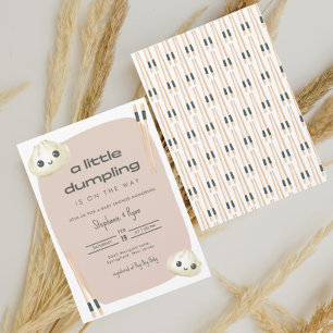 Invitation Petit Dumpling Fête de Bébé de Dim Sum