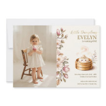 Petit Dumpling Floral Photo Fille 1er Anniversaire