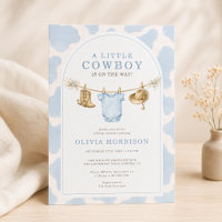 Petit Garçon Cowboy Impression Bébé Shower