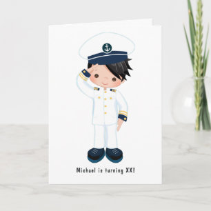 Invitation Petit garçon de la marine Fête d'anniversaire naut