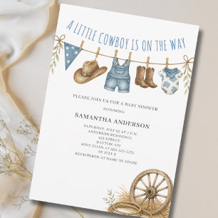 Invitation Petit garçon vacher Ligne de vêtements western Sho