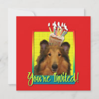 Petit gâteau d'invitation - colley - Natalie