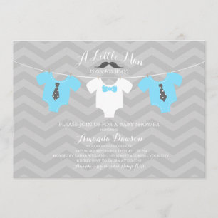 Invitation Petit Homme Baby shower