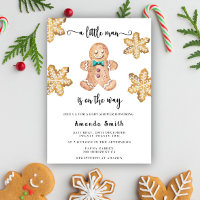 Petit Homme Gingerbread Homme Baby shower de Noël