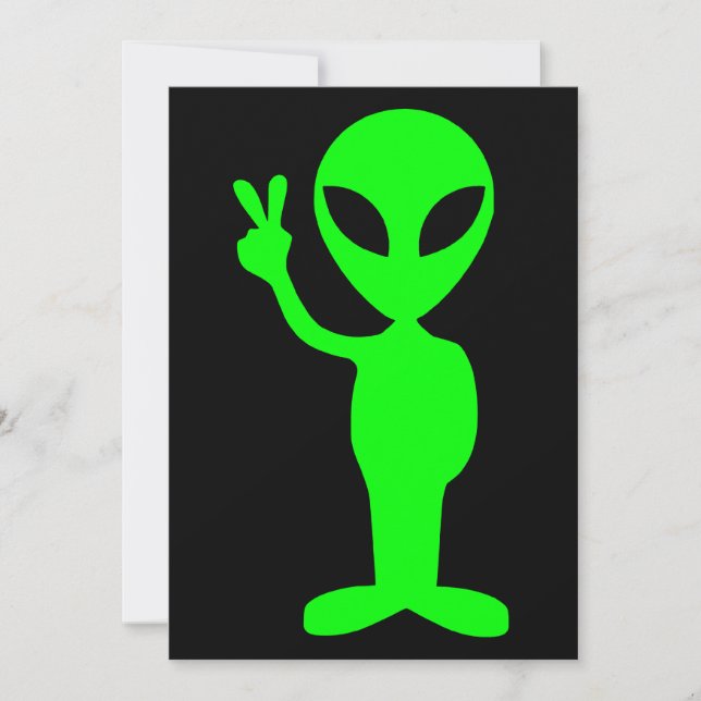 Invitation Petit homme vert (Devant)