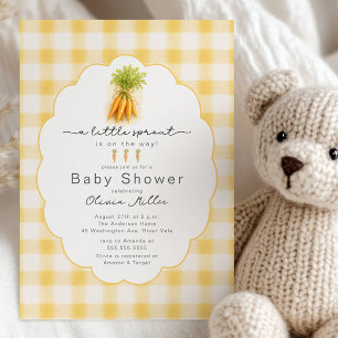 Invitation Petit Jardin de Pousses Baby Shower