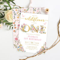 Petit Jardin Fleur sauvage élégant Fille 1er anniv