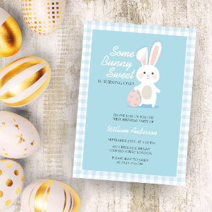 Invitation Petit Lapin Anniversaire Doux Lapin Pâques