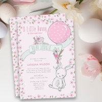 Petit lapin avec Balloon mignon fille Baby shower
