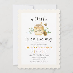 Invitation Petit miel en route bébé Fête de naissance à coqui