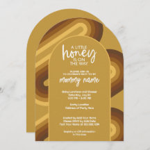 Petit miel sur le chemin Baby shower rétro des ray