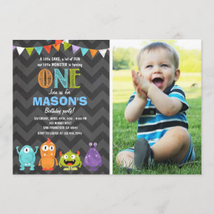 Invitation Petit Monster Anniversaire de la fête d'invitation