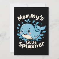 Petit Nageur de Maman Baleine Bébé Mignonne
