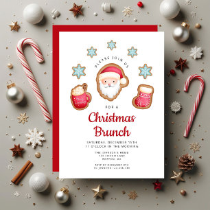Invitation Petit Père Noël Brunch de Noël